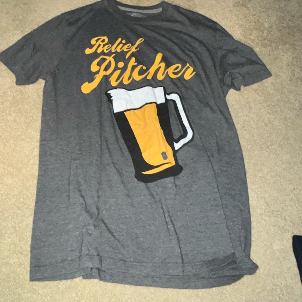 nike relief pitcher beer shirt
